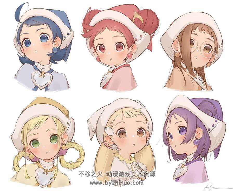 萌系大眼哩插画壁纸高清图包分享 95P