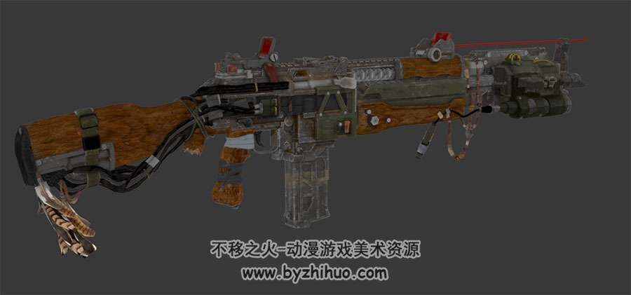 游戏道具猎枪3DMax FBX模型下载