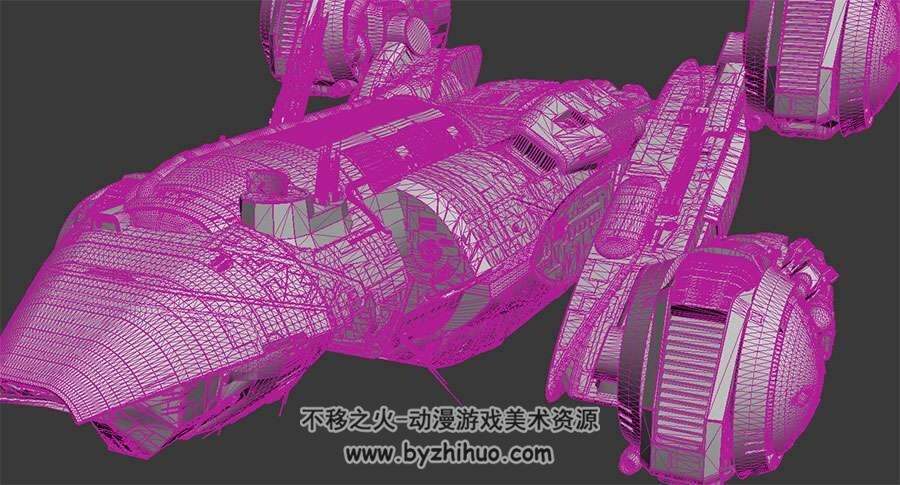 普罗米修斯超级战舰高精3DMax模型分享