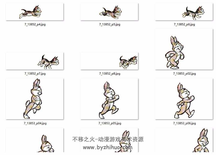 各种动物运动规律合集 写实卡通风格直观参考图片素材教程