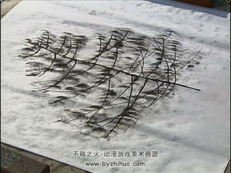 刘宝平 草木画  树木风景传统国画视频教程美术教程