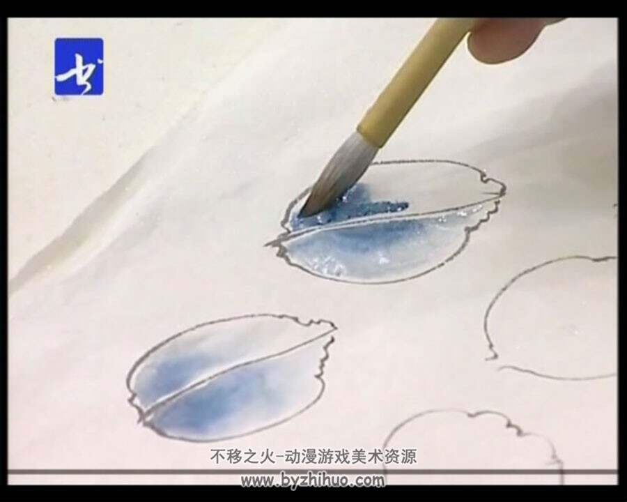 霍春阳 花鸟画临摹工笔技法 传统中国美术国画教学视频