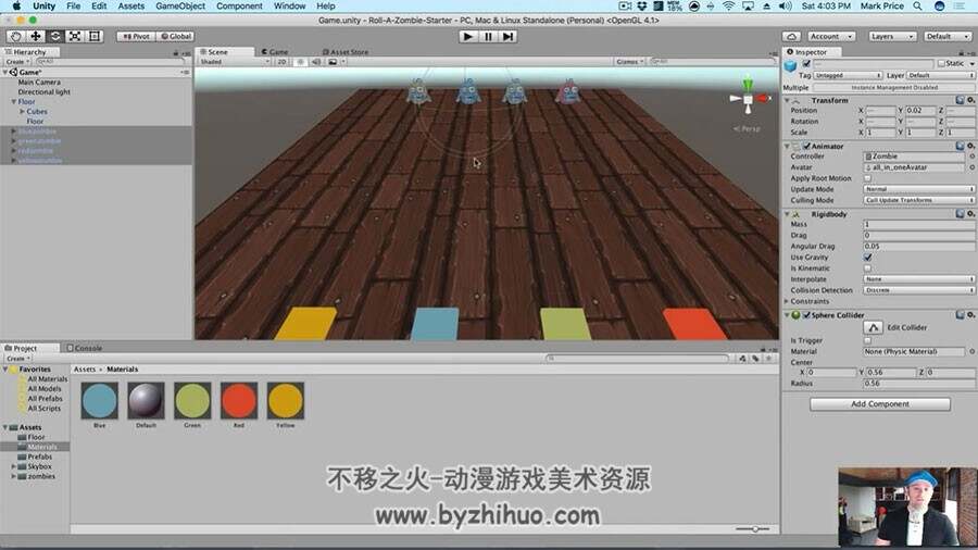 Unity初学者全面入门  实例操作教学方法视频教程 附源文件