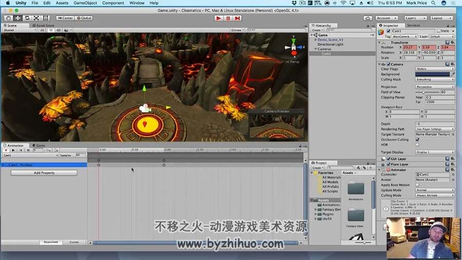 Unity 动画技术基础 技能实例教学视频教程 附源文件