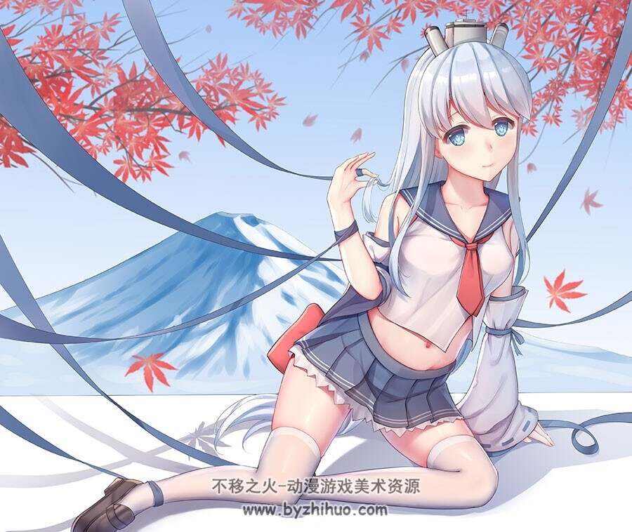 画师鲸_DAIPF 二次元少女插画壁纸图包分享下载 178P