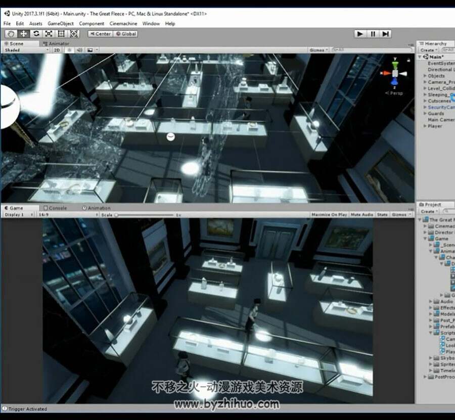 Unity 游戏过场CG动画 实例制作教学视频教程