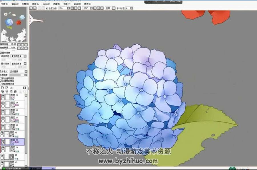SAI 日式CG插画 基础入门新人实例教学视频教程