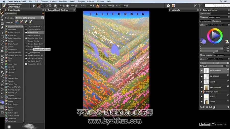 Painter2019 数字绘画教学全面核心技术视频教程 附附源文件