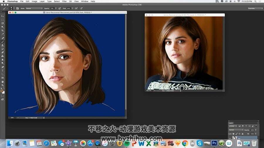 人物肖像 CG绘画实例绘制教学视频教程
