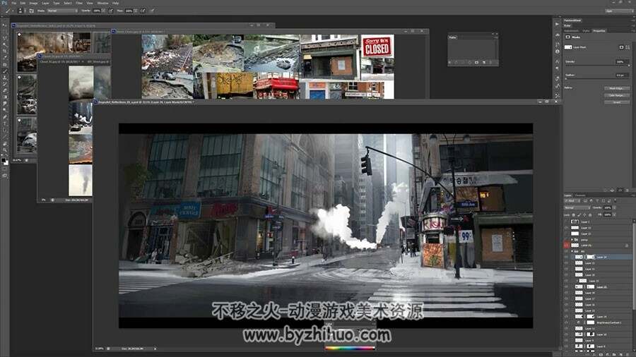 影游概念场景 场景气氛原画概念设定视频教程 附源文件