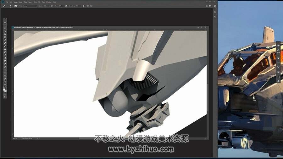 国外大神武装战斗机 概念设计CG绘画视频教程 附源文件
