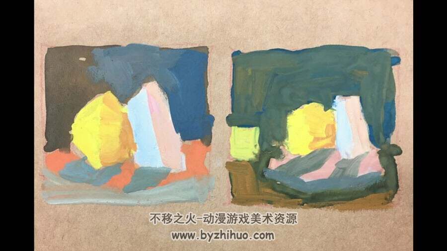 传统水粉画 手绘小夹片实例绘制视频教程合集