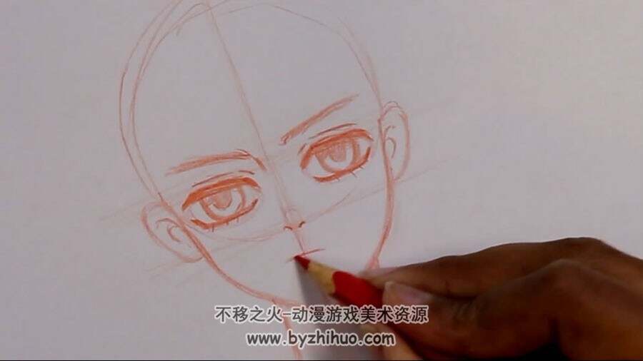 漫画角色肖像绘制 外国二次元少年头像手绘视频教学