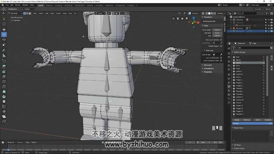 Blender乐高机器人 角色制作教学实例视频教程 附源文件