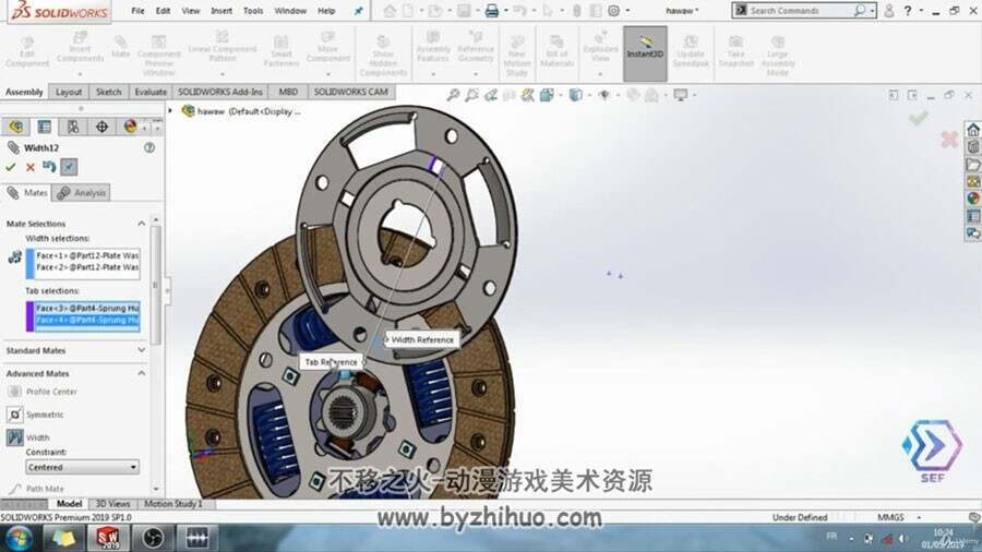 SolidWorks2019汽车零部件设计 视频教程 附源文件