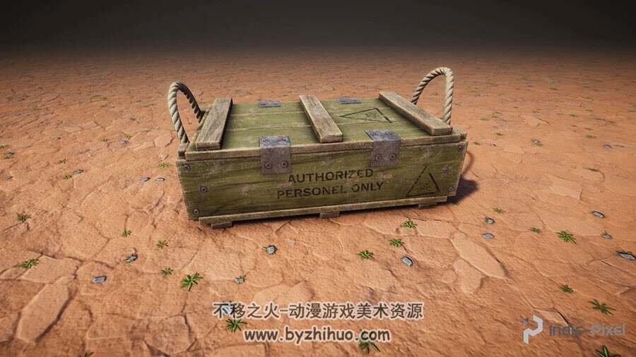 Houdini Substance Painter 装备补给箱 建模与纹理制作视频教程 附源文件