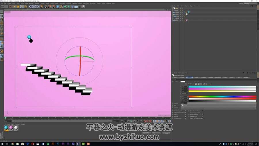 C4D 重复循环动画 实例制作方法视频教程