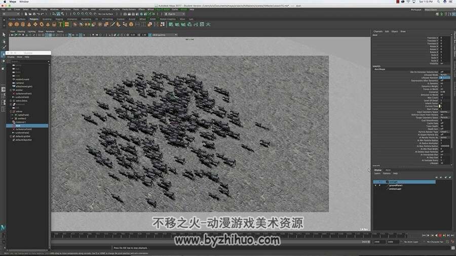 Maya 视觉动画特效 大师班技术教学视频教程