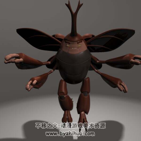 Beetle 小甲虫3D动物Maya模型下载