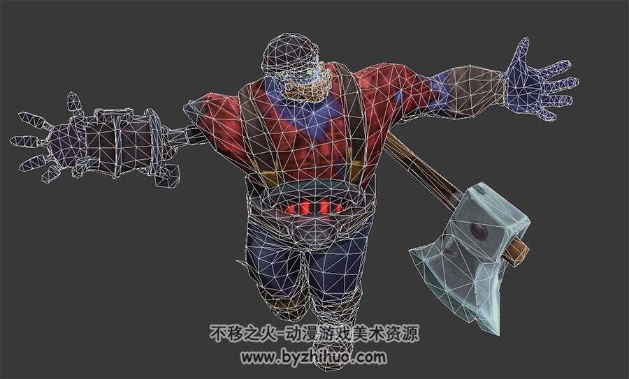 英雄联盟角色塞恩休闲动作3DMax模型下载