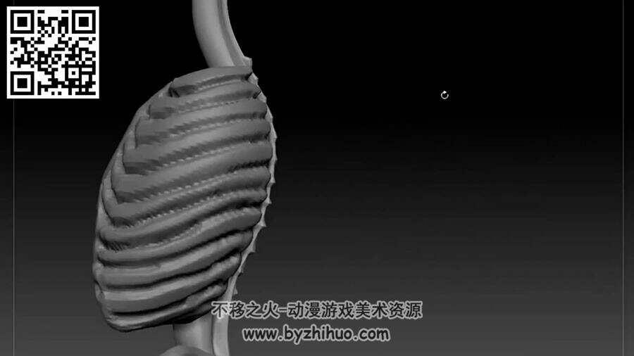 ZBRUSH视频教程 人体肌肉骨骼结构 大师级雕刻