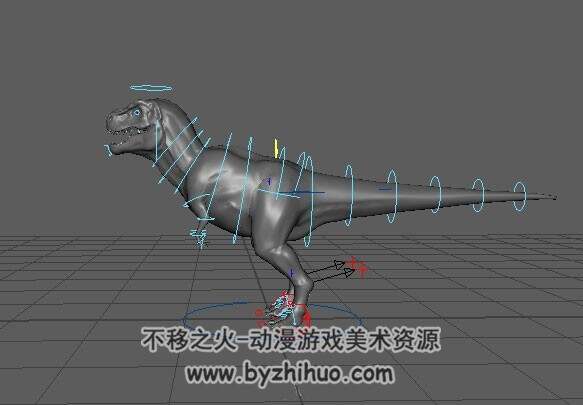 远古生物霸王龙3DMaya模型下载