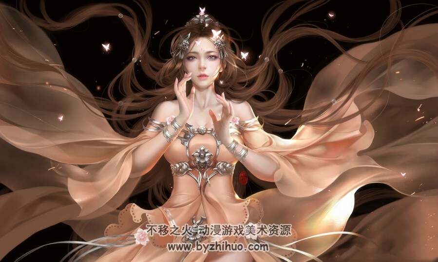 中国风超美美女风景 原画壁纸图片 792P