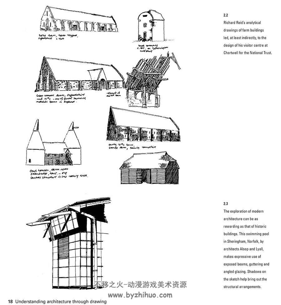 Understanding Architecture Through Drawing 通过绘画理解建筑 手绘风景建筑