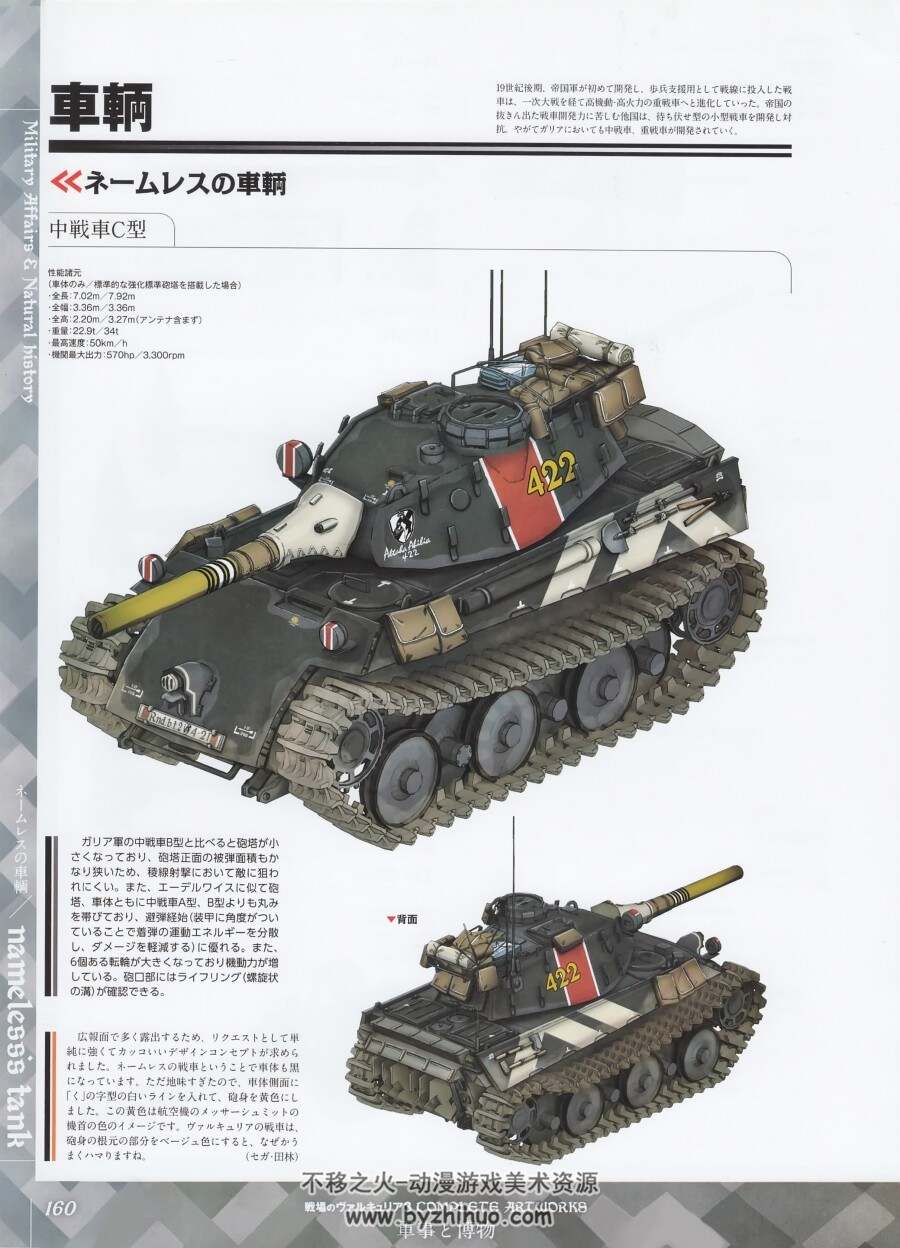 《Valkyria Chronicles 3 complete artworks.》战场女武神3完全 游戏设定原画集 251P