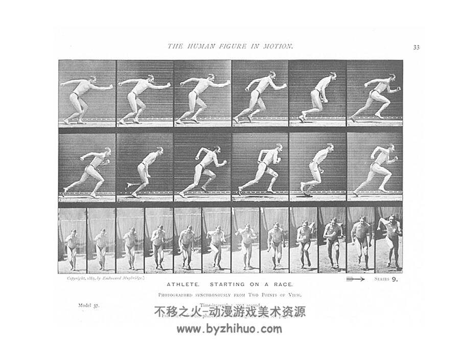 The Human Figure In Motion 运动中的人体 人体运动规律照片参考资料素材