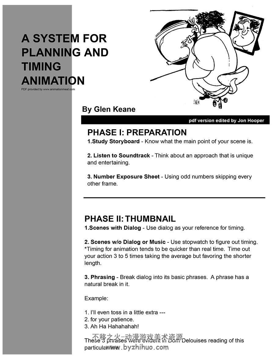 计划和定时动画系统 A System for Planning and Timing Animation 动画制作基础