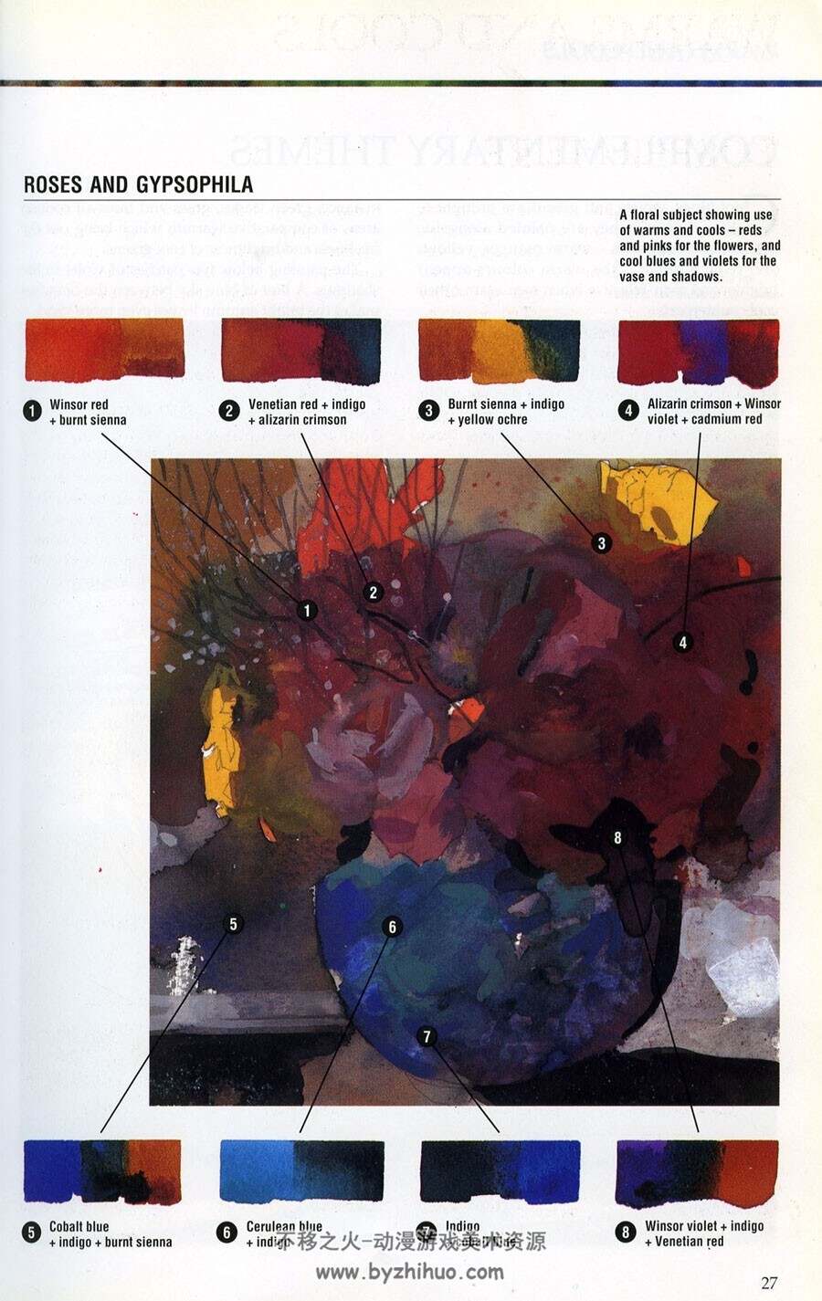 Mixing Colours 混合色彩 Jenny Rodwell 传统绘画颜色调和搭配教程 网盘下载