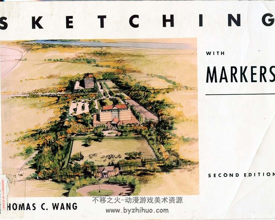 Sketching with Markers 手绘速写本 Thomas Wang 风景速写作品欣赏 网盘下载