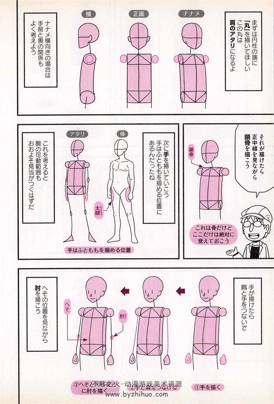 身体画法篇 ヒロマサ的绘画讲座 初学者漫画角色绘画入门教学下载