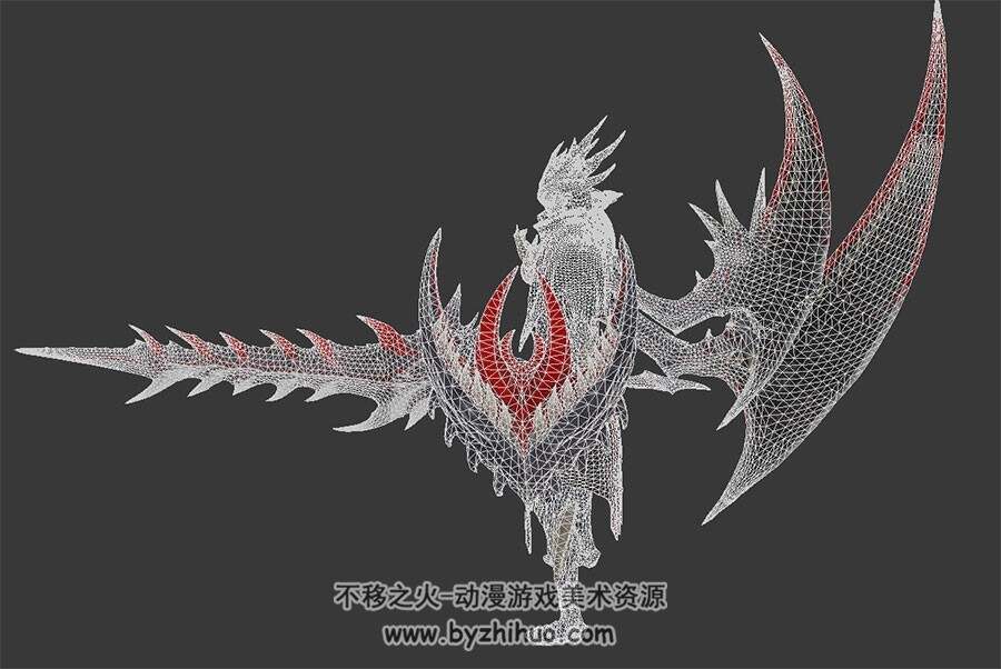 Queen's Knight 恶魔骑士3DMax fbx格式模型下载