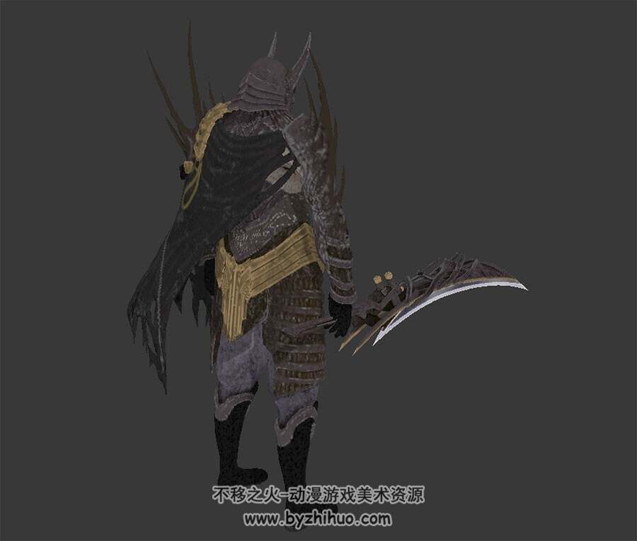 Black Knight嗜血代码游戏怪物角色3DFBX模型下载