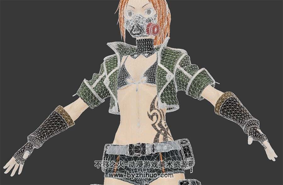 嗜血代码主要角色Rin Murasame 3DMax fbx模型下载