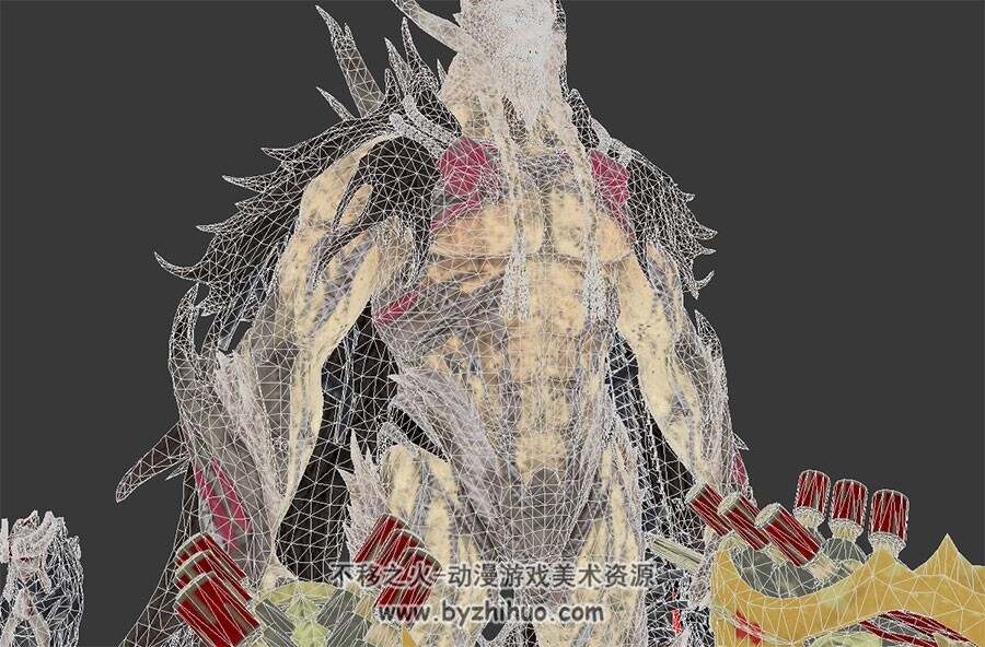 嗜血代码角色Skull King 3DMax fbx骷髅王模型下载