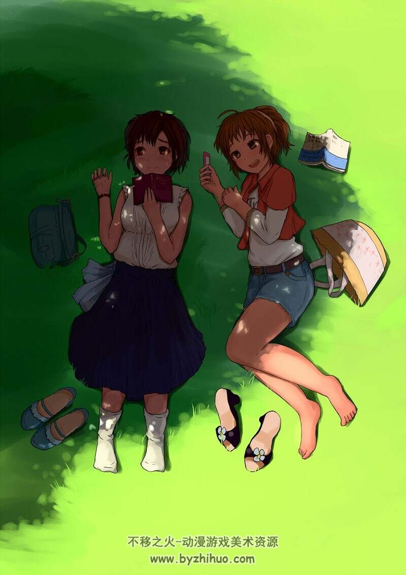 P站画师五月猫 二次元女孩艺用人体插画素材参考图包下载 676P