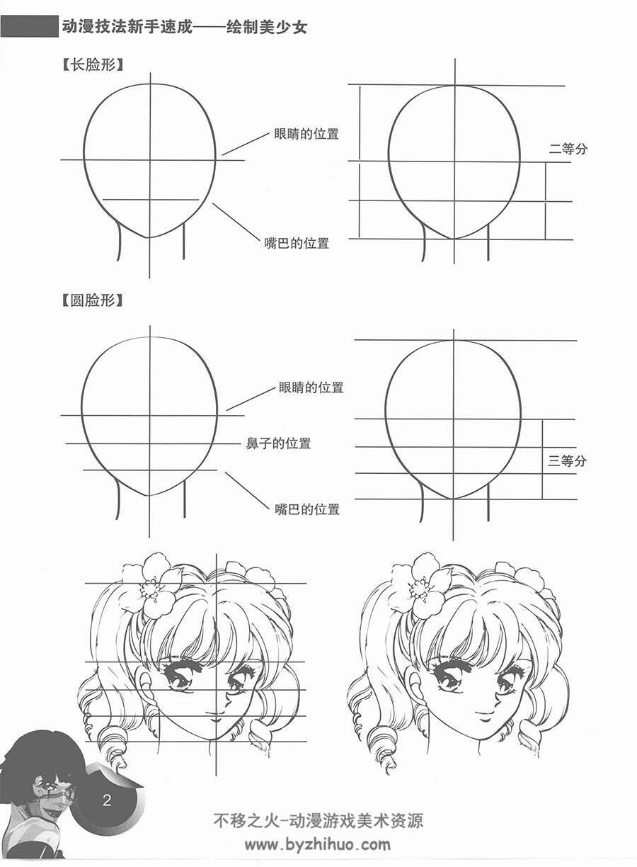 绘制美少女 动漫技法新手速成 入门级动漫角色绘画教学 网盘下载