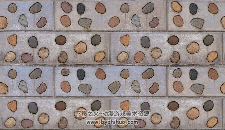 常用型地面石面纹理贴图美术资源分享下载 196P