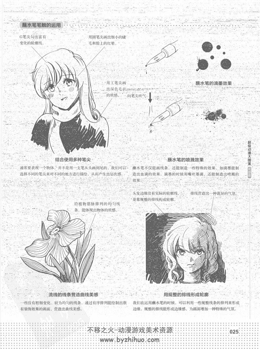 质感篇 超级动漫大图鉴 日系漫画角色绘制教程资源 百度网盘下载