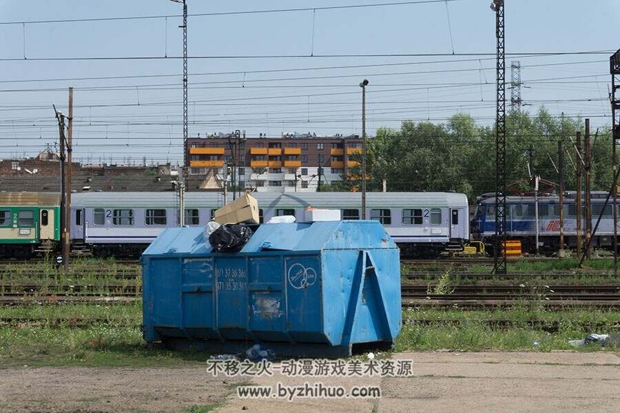 现代废旧火车站场景参考高清图集免费分享 120P