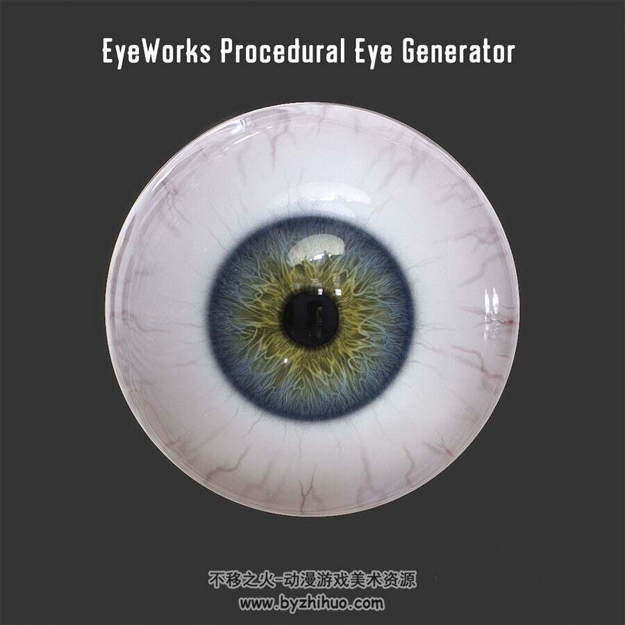 EyeWorks Procedural Eye Generator 眼睛材质贴图素材分享 78P
