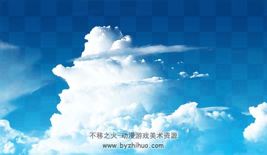 白云 云朵 云彩PSD源文件材质贴图美术素材含笔刷分享下载 177P