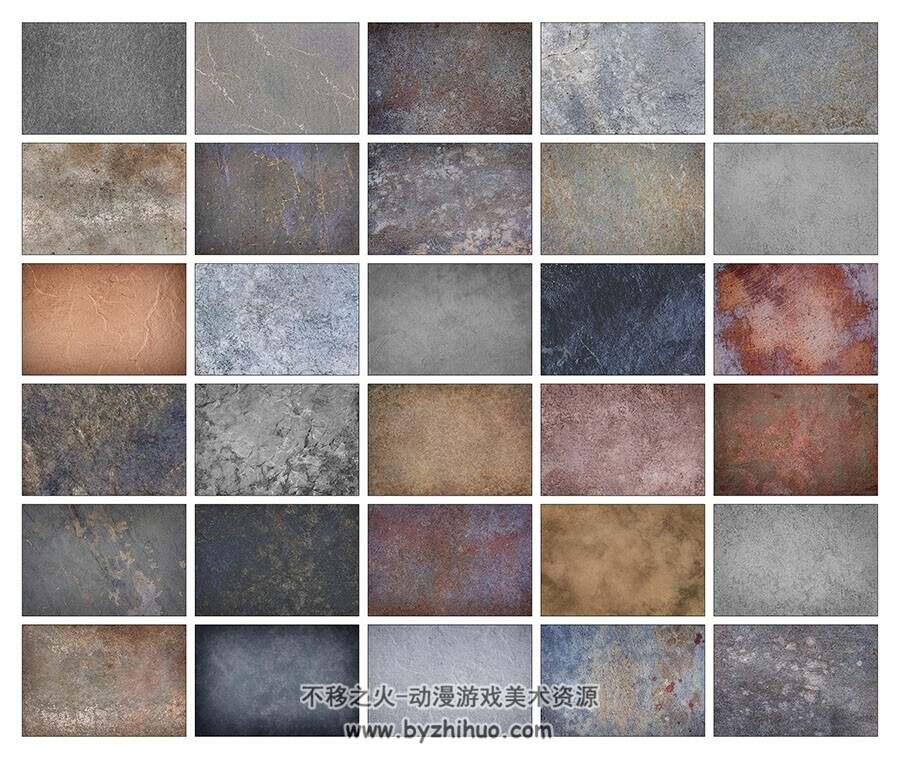 划痕墙壁石头纹理材质贴图高清美术资源分享下载 109P