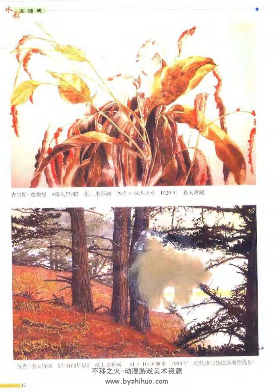 水彩画速成 美术基础水彩技法丛书2 传统手绘绘画教学 百度网盘下载