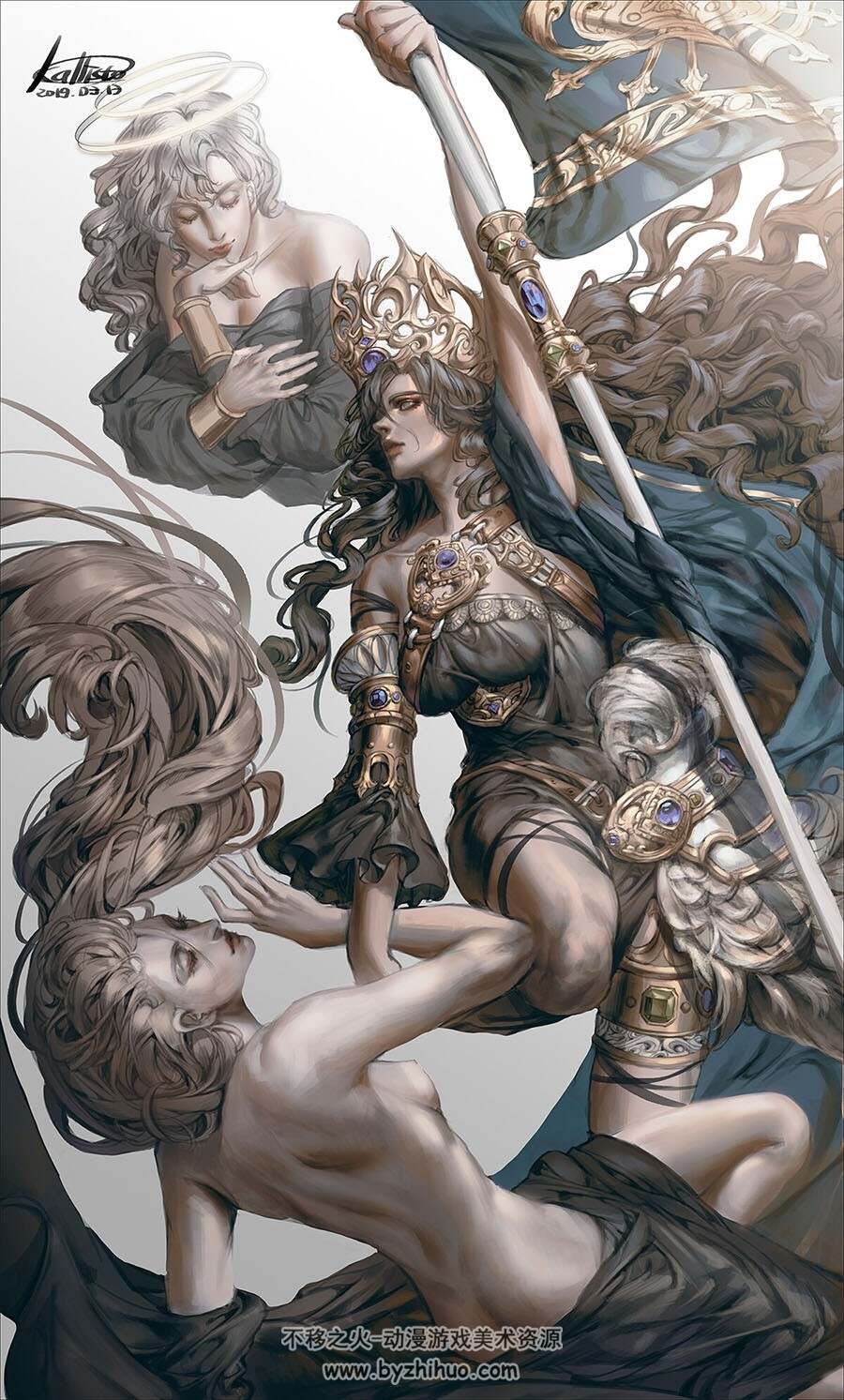 画师Kallisto 韩风角色原画概念设定分享参考下载 63P