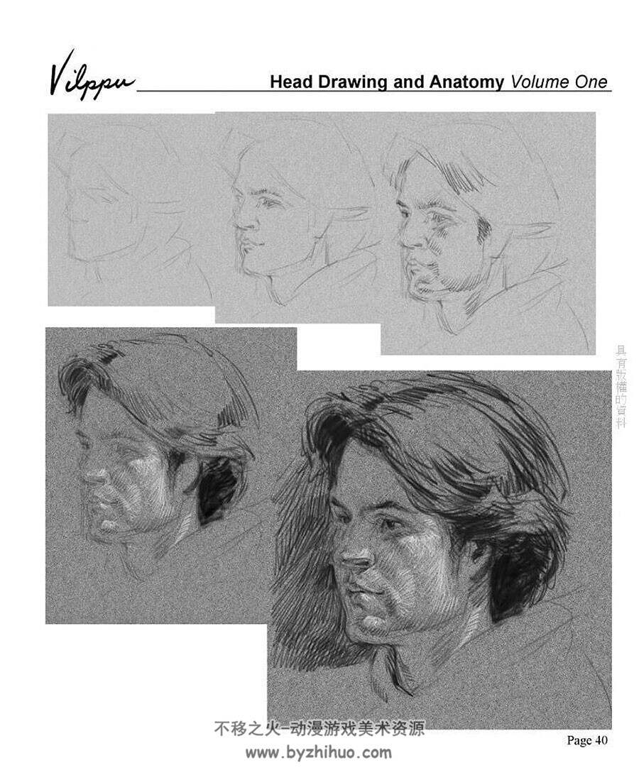 Vilppu Drawing Head 人物头部绘画素描肖像绘制教学 百度网盘下载