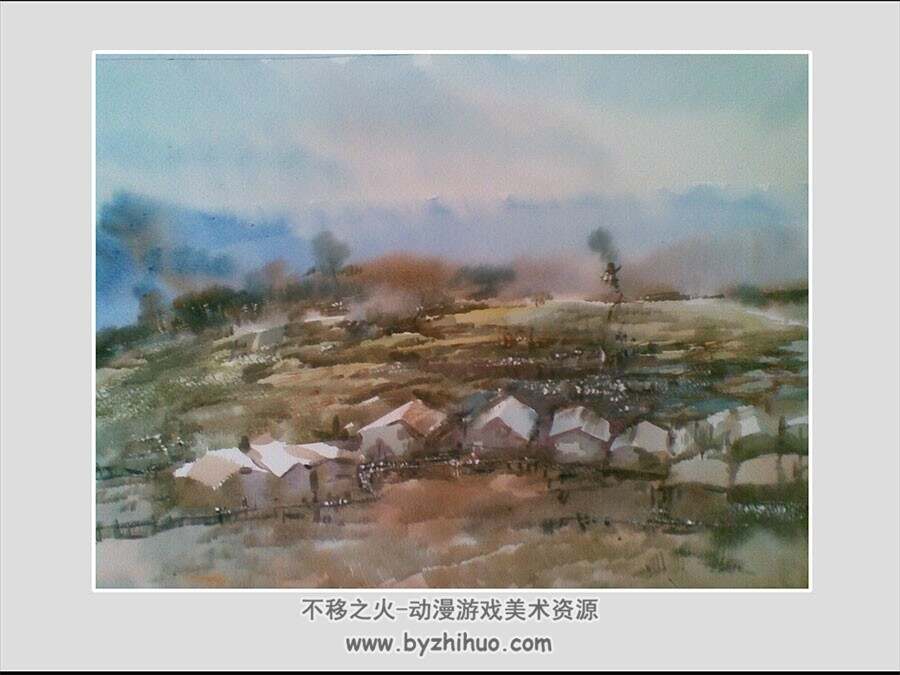 伍建平2012水彩画作品选 13P 传统手绘作品欣赏 百度网盘下载